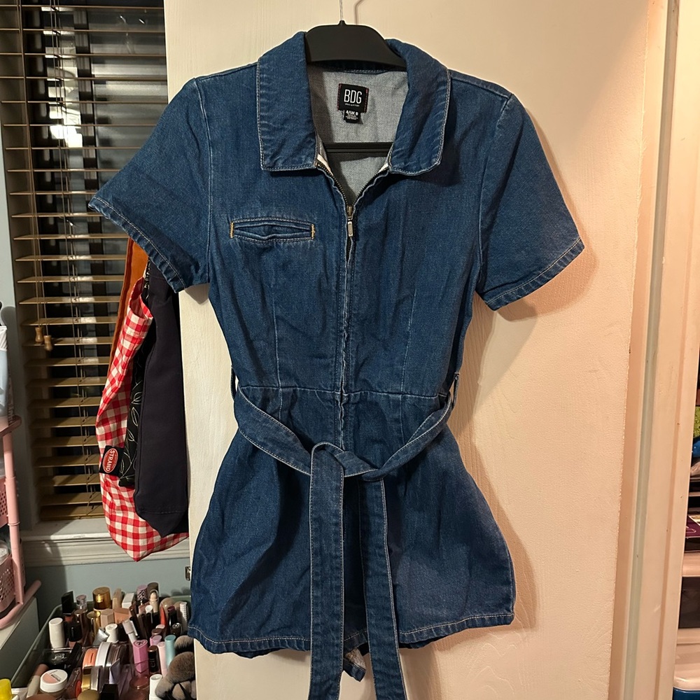 BDG Urban Outfitters Blue Denim Romper